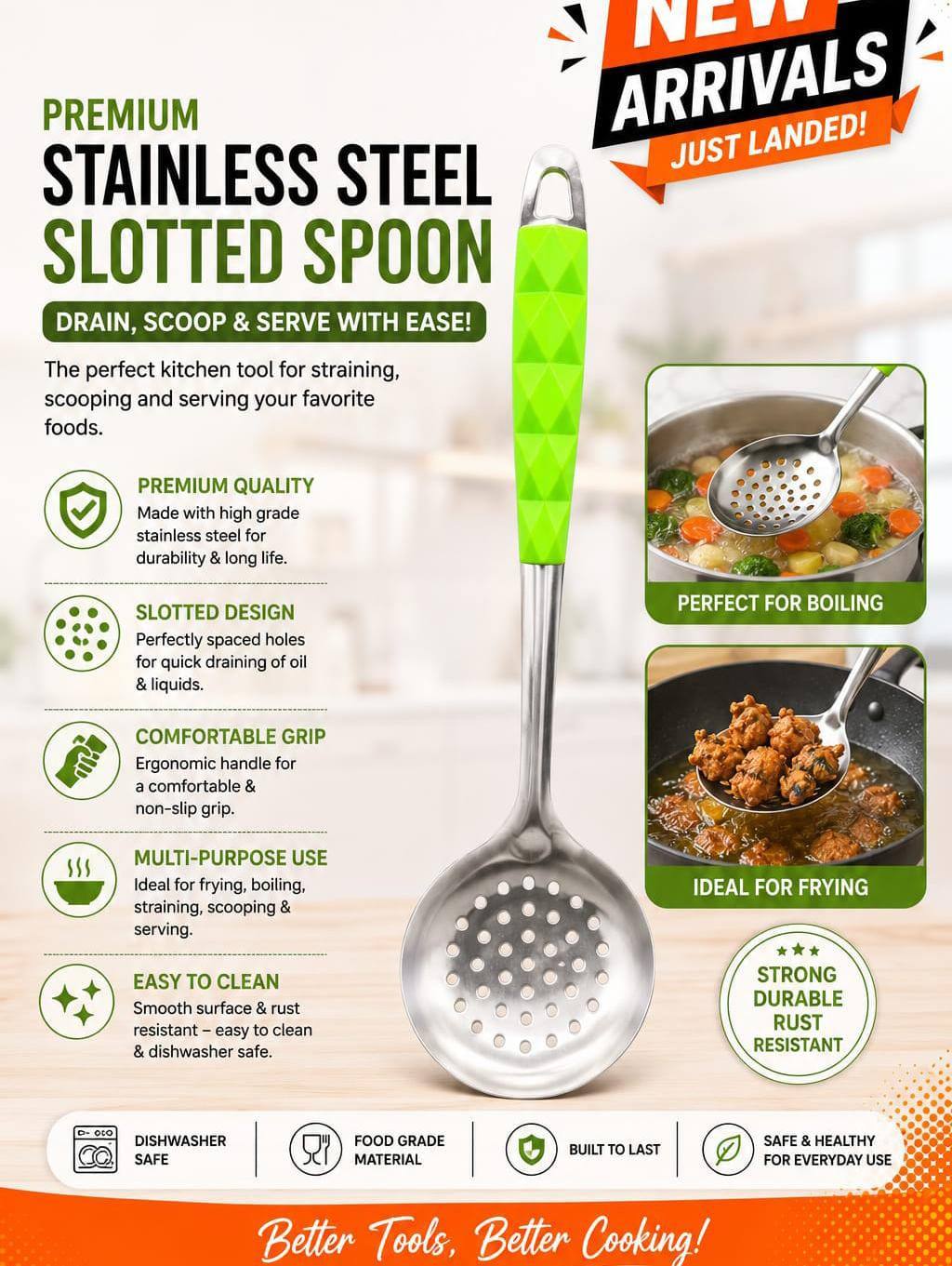 Stainless Steel Serving Spoon