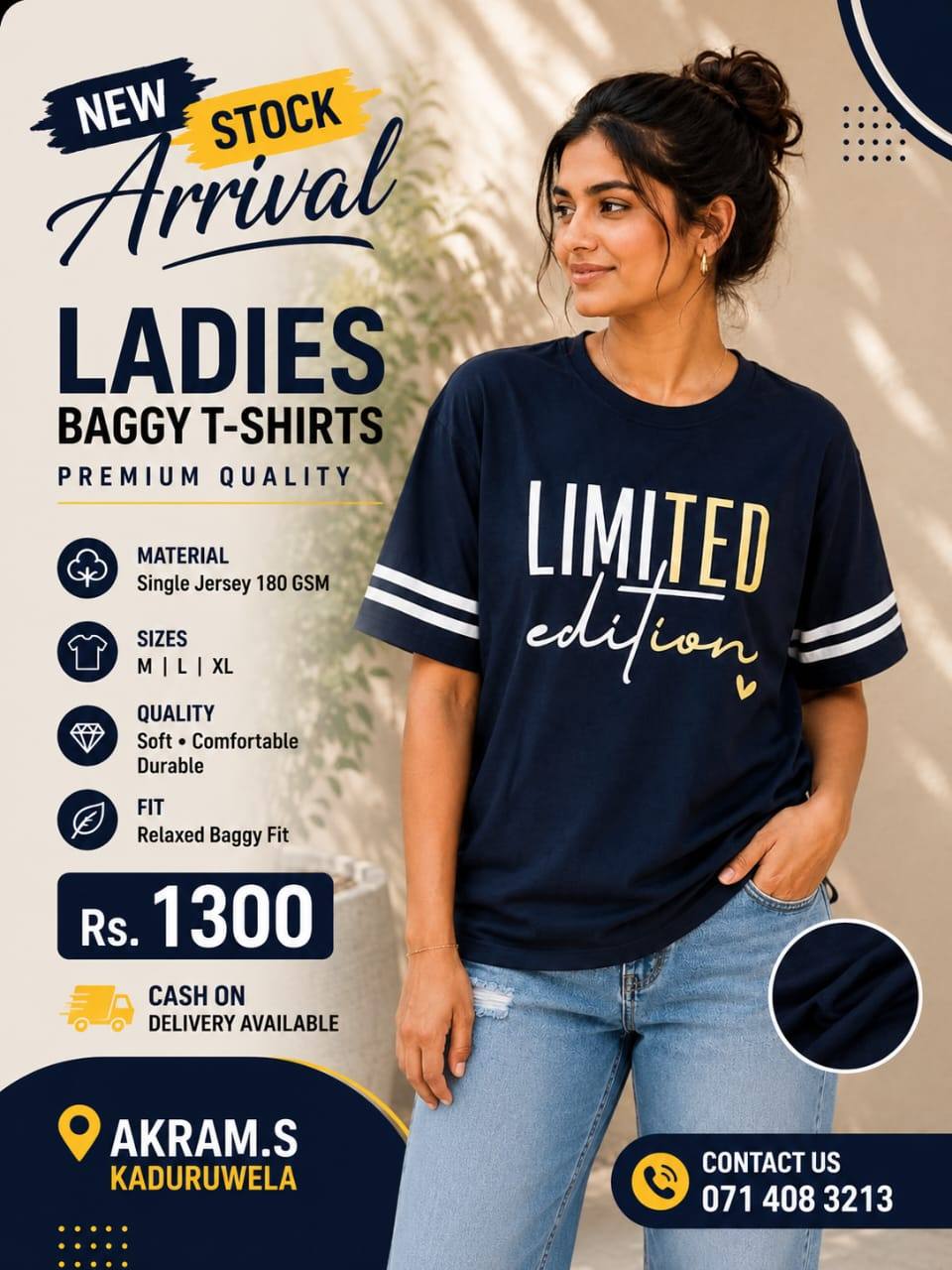 Ladies Baggy T- Shirt