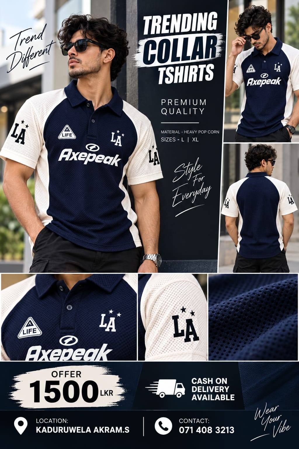 STYLISH COLLAR T-SHIRTS