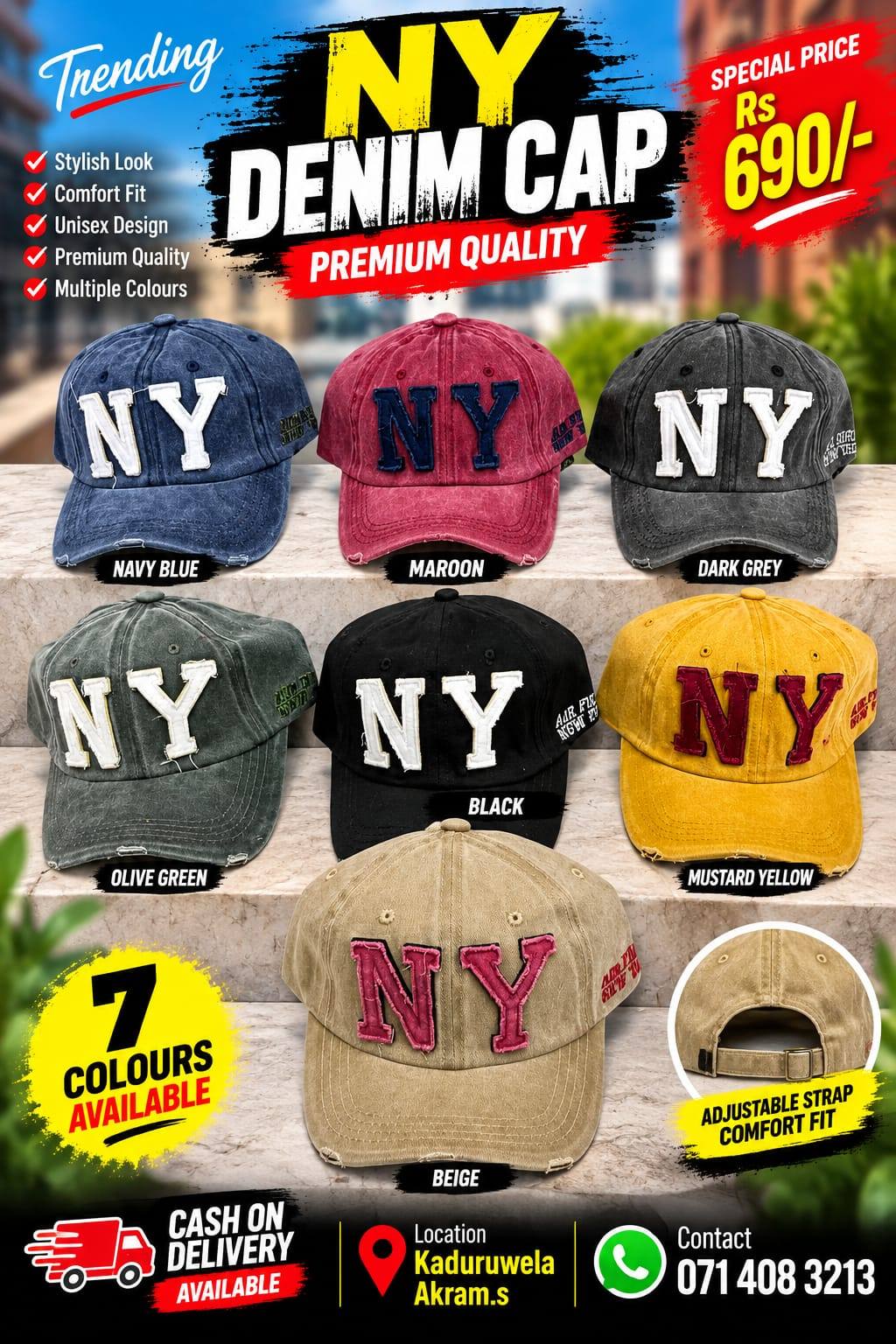 TRENDING DENIM CAPS