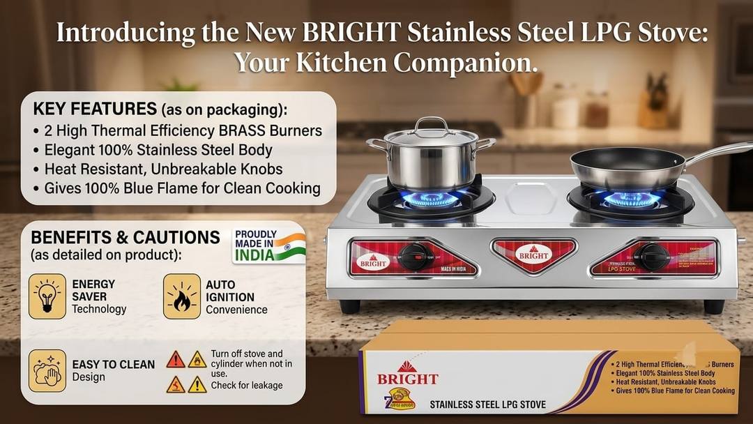 100% STAINLESS STEEL 2 BURNER GAS COOKER FOR SALE