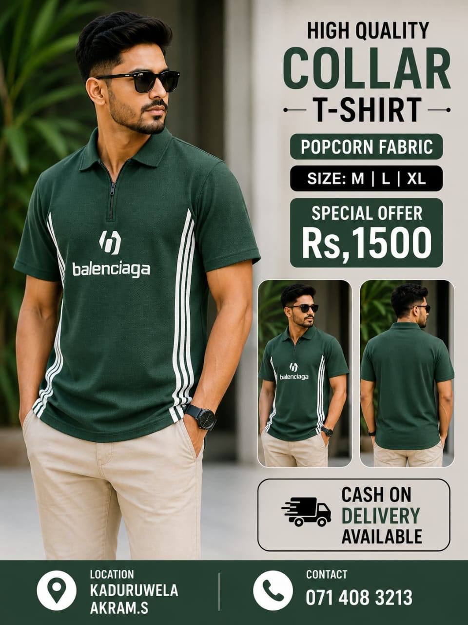 Premium Collar T-Shirts For Sale