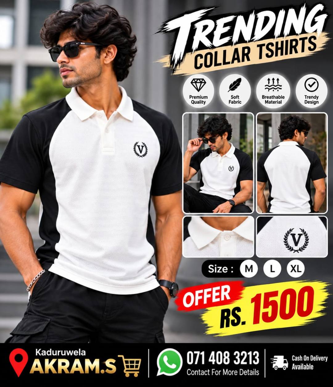 Trendy Designs Collar T-shirts