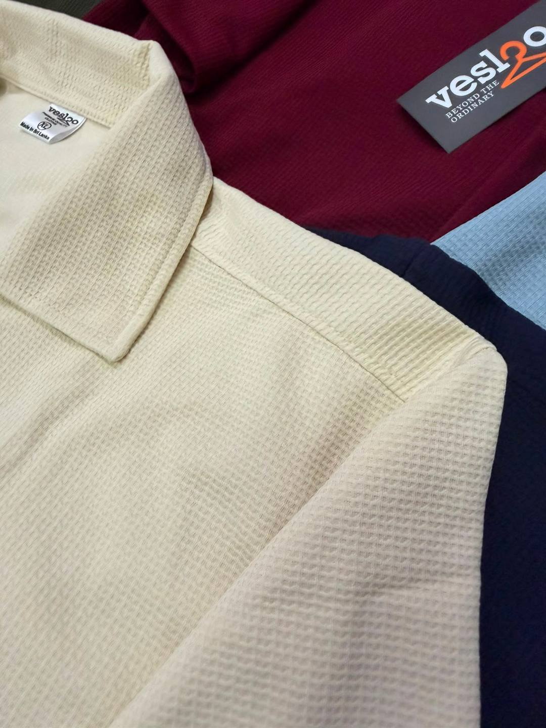 STYLISH CUBAN COLLAR OVERSIZE PLAIN SHIRT