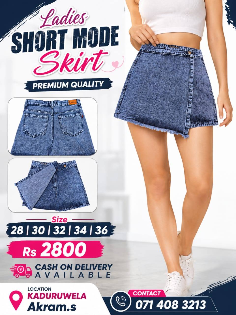 Ladies Short Mode Skirt