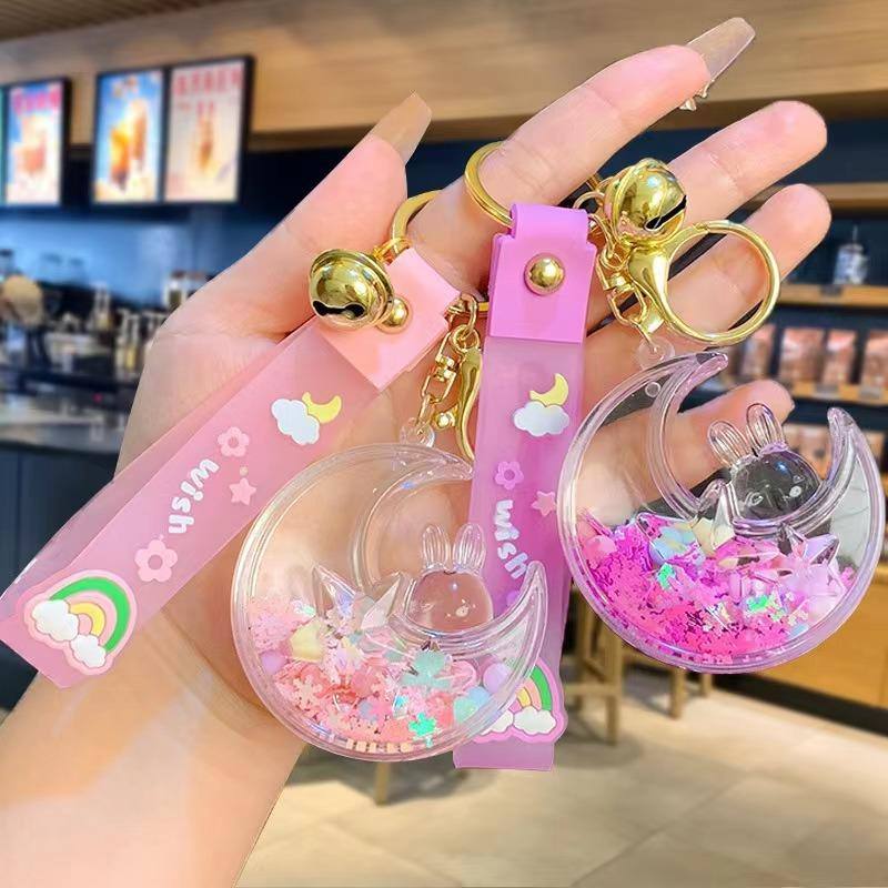 COLOURFUL HALF MOON KEYCHAIN – FOR SALE