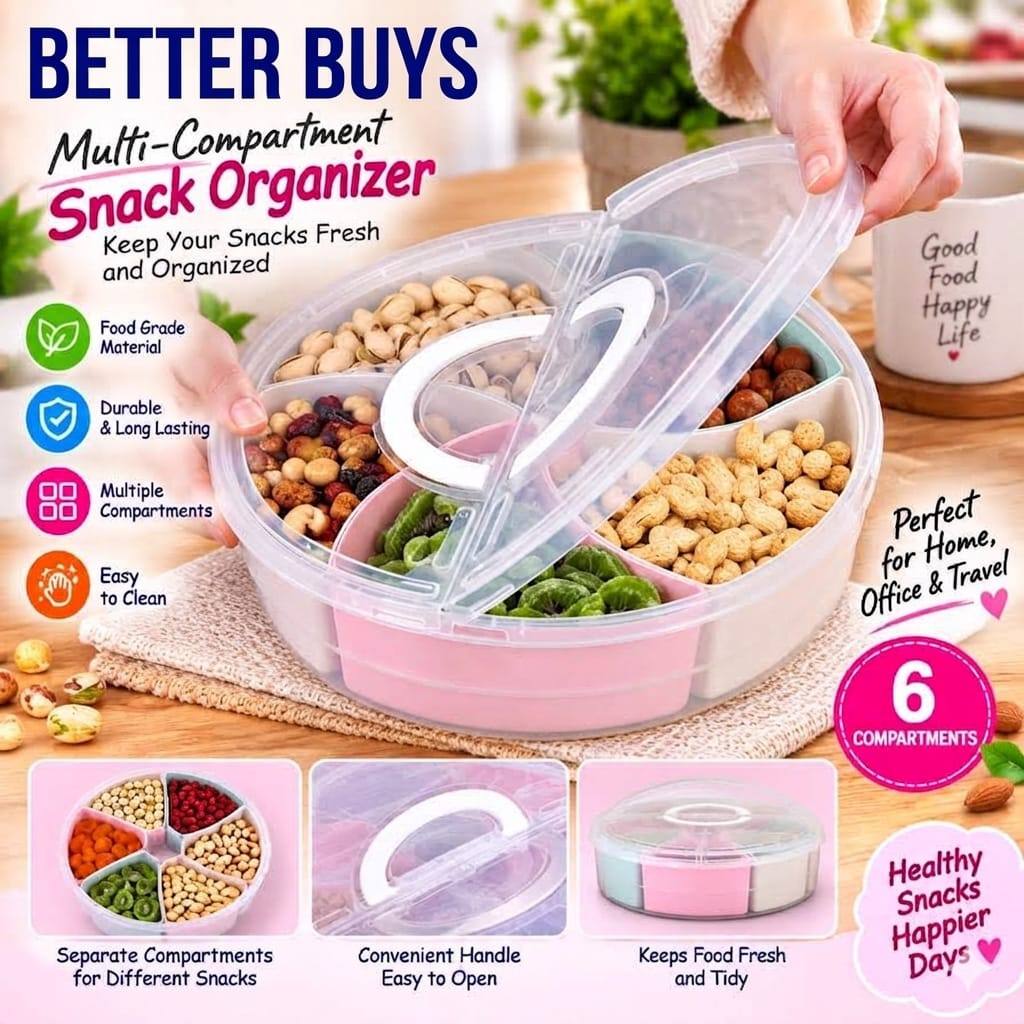 MULTI-COMPARTMENT SNACK ORGANIZER FOR SALE
