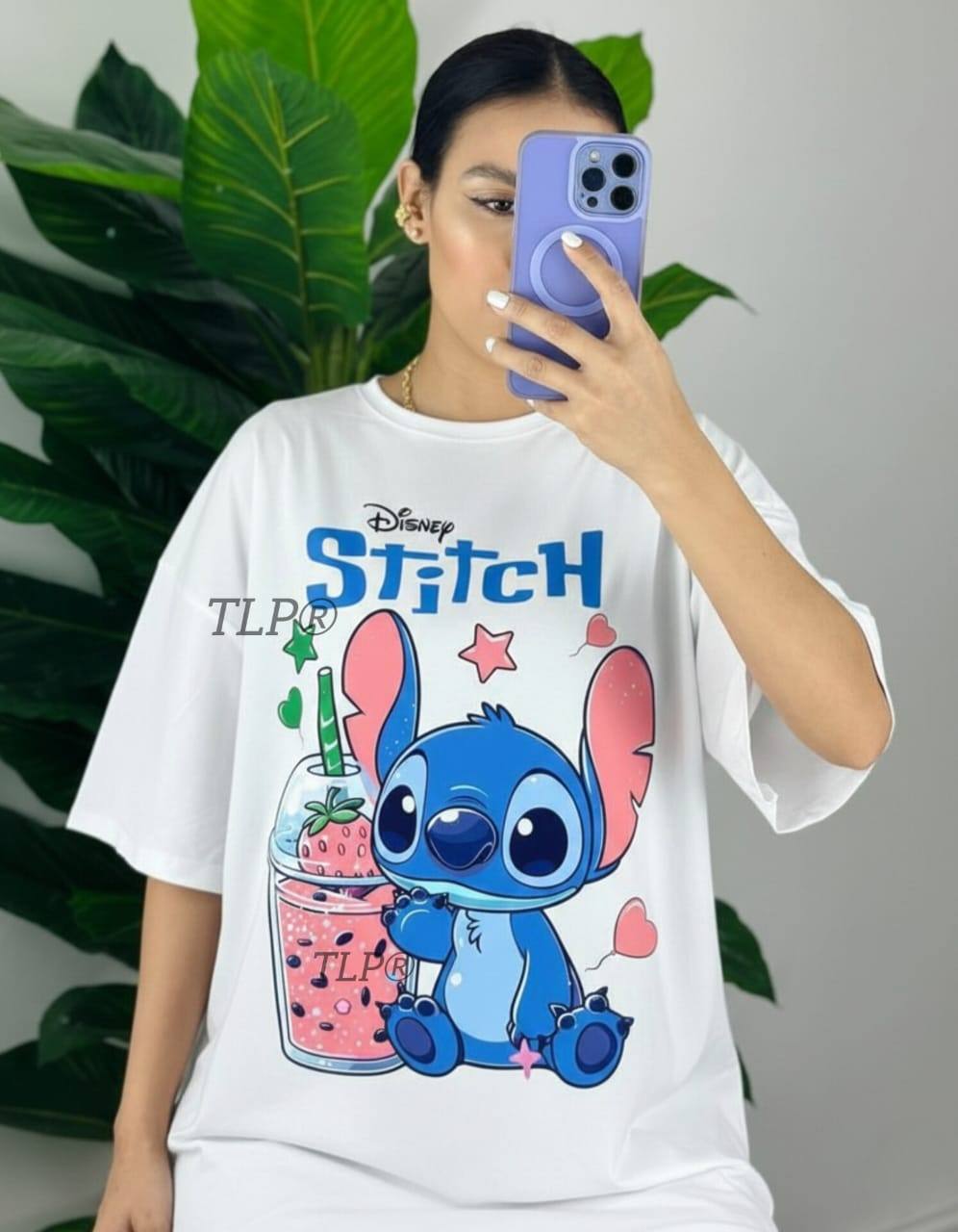 STITCH PRINTED JERSEY T-SHIRT FOR SALE