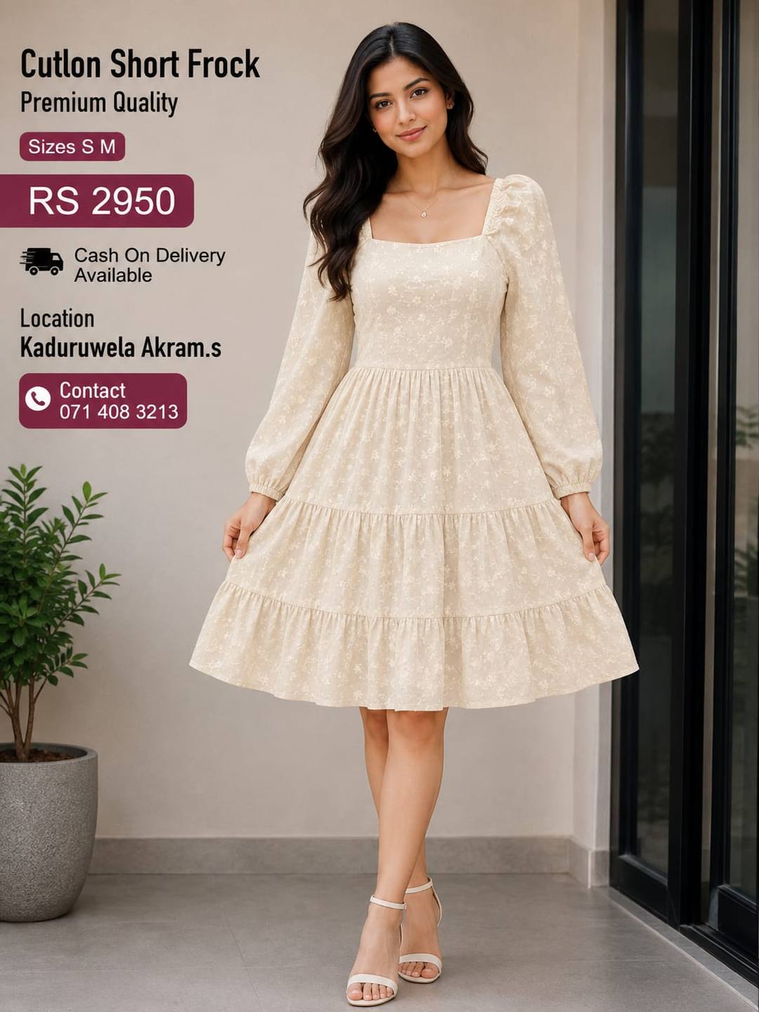 CUTLON SHORT FROCK FOR SALE