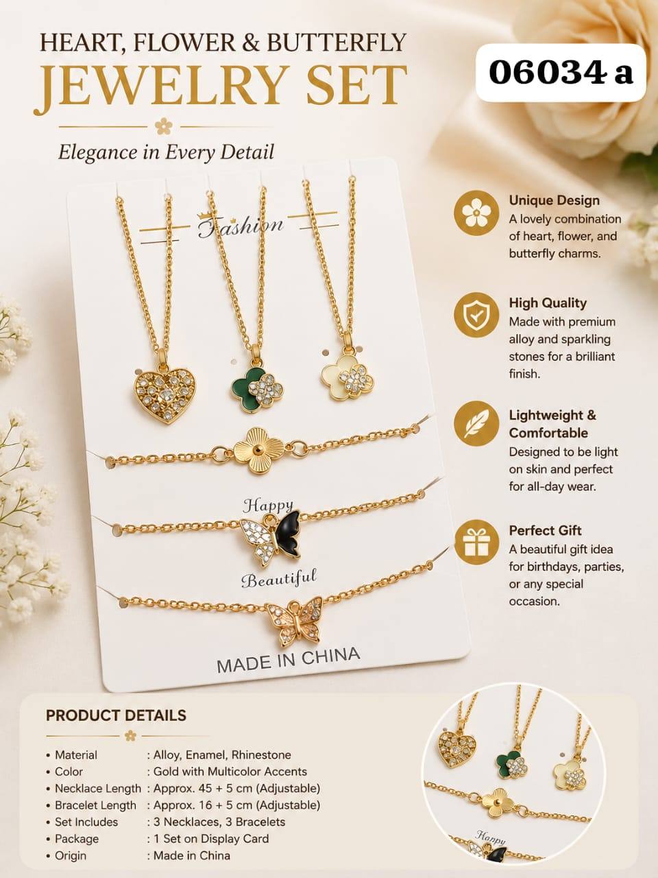 BEAUTIFUL JEWELRY SET FOR SALE