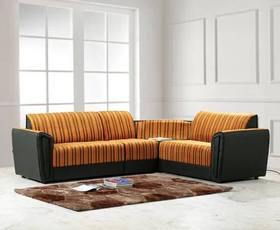Piyestra Aqua Corner Sofa (2 + 2 + 1 +Stool)
