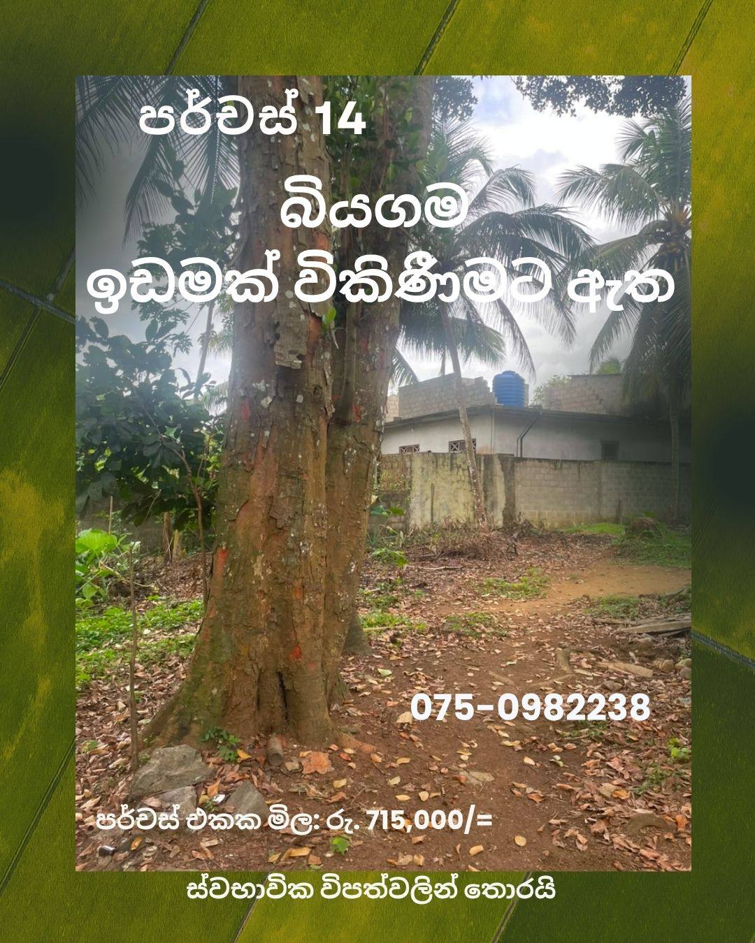 LAND FOR SALE IN BIYAGAMA