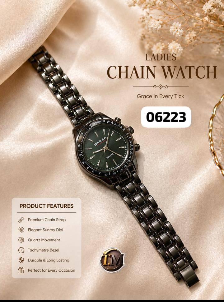 LADIES CHAIN WATCH AVAILABLE
