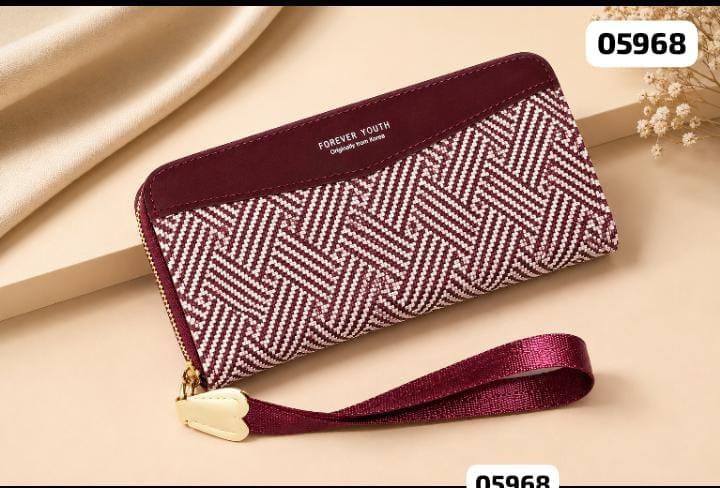 Premium Single Zip Ladies Wallet