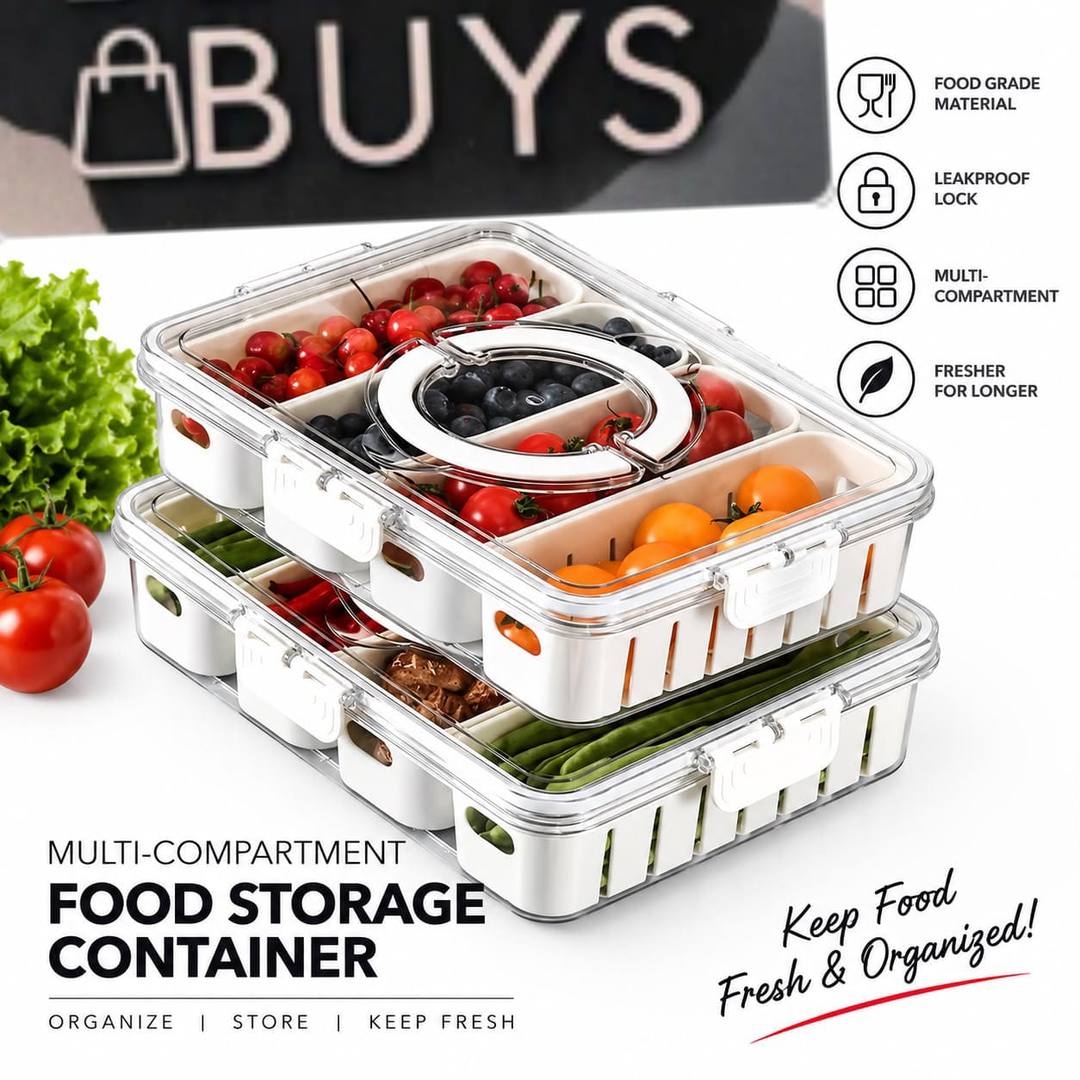 MULTI COMPARTMENT FOOD STORAGE CONTAINER – FOR SALE