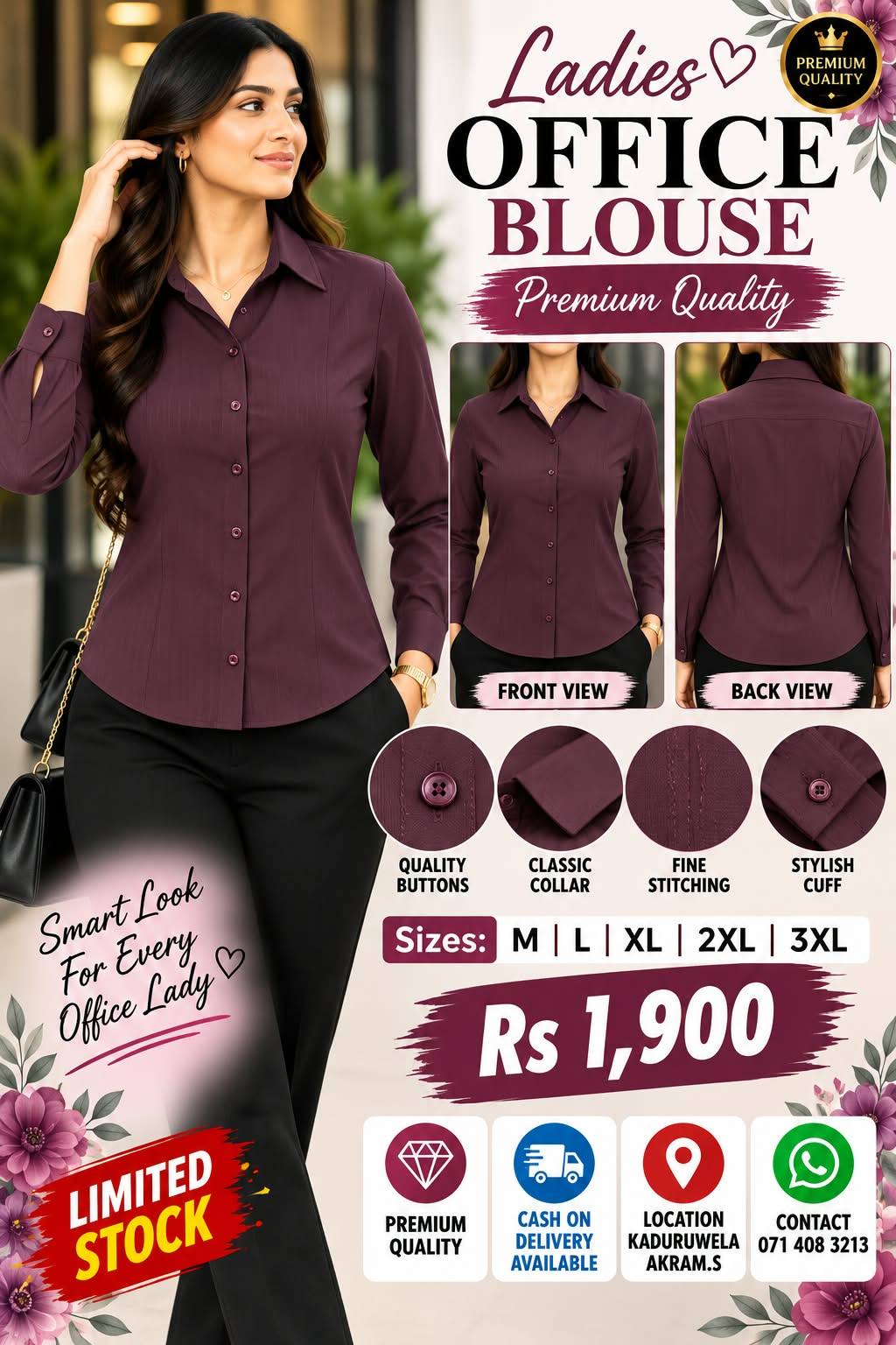 LADIES OFFICE BLOUSE FOR SALE
