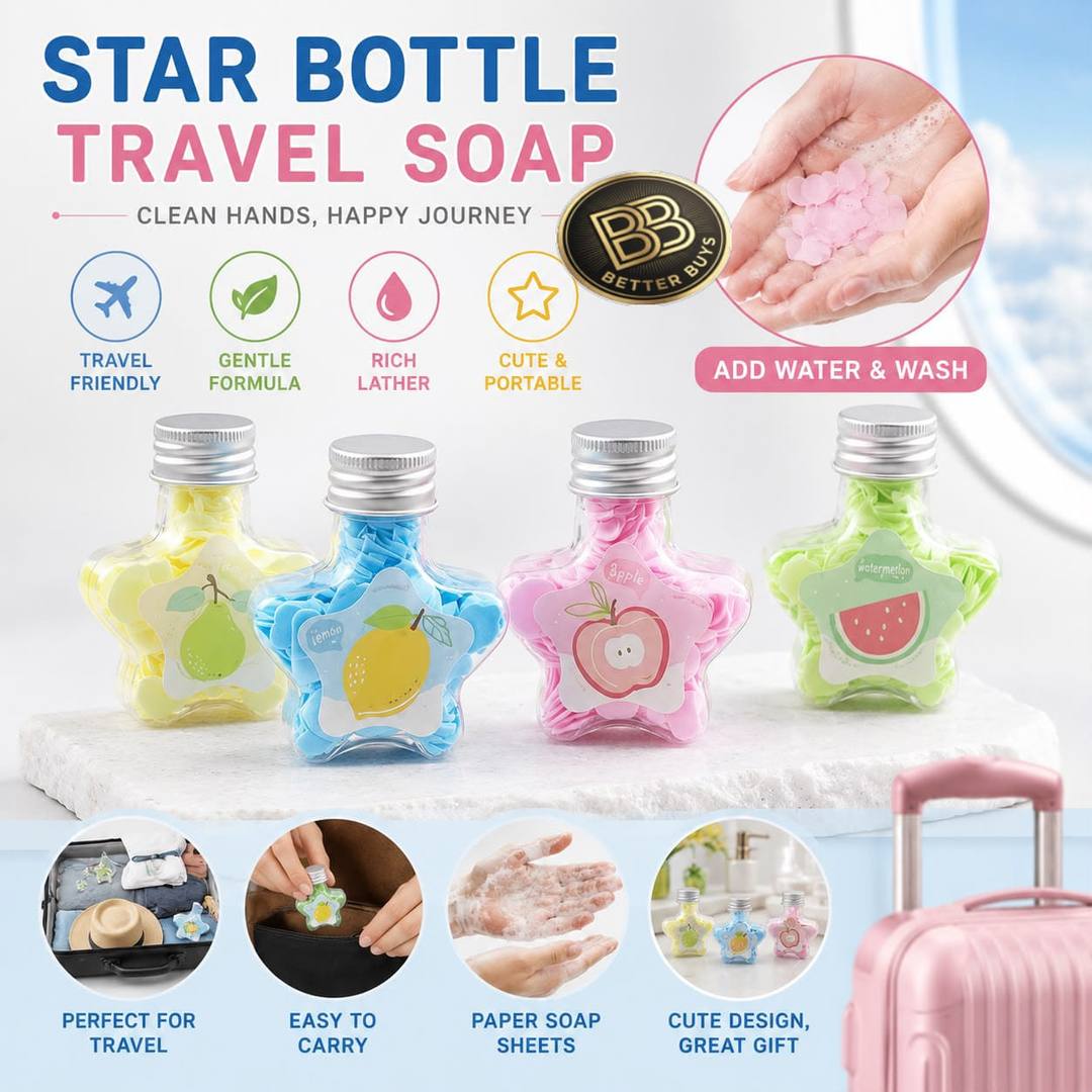STAR BOTTLE TRAVEL SOAP FOR SALE
