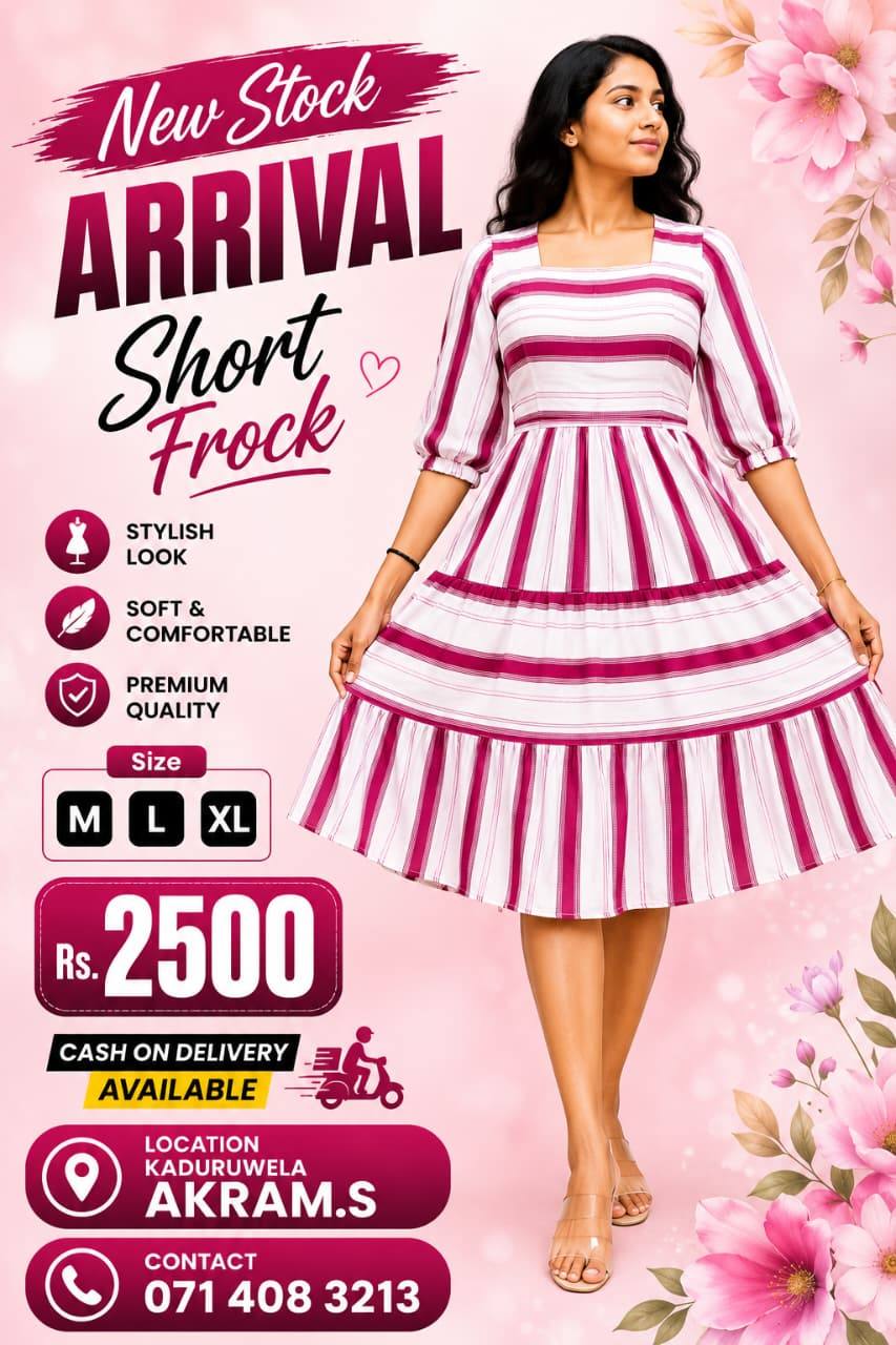 Ladies Short Frock For Sale