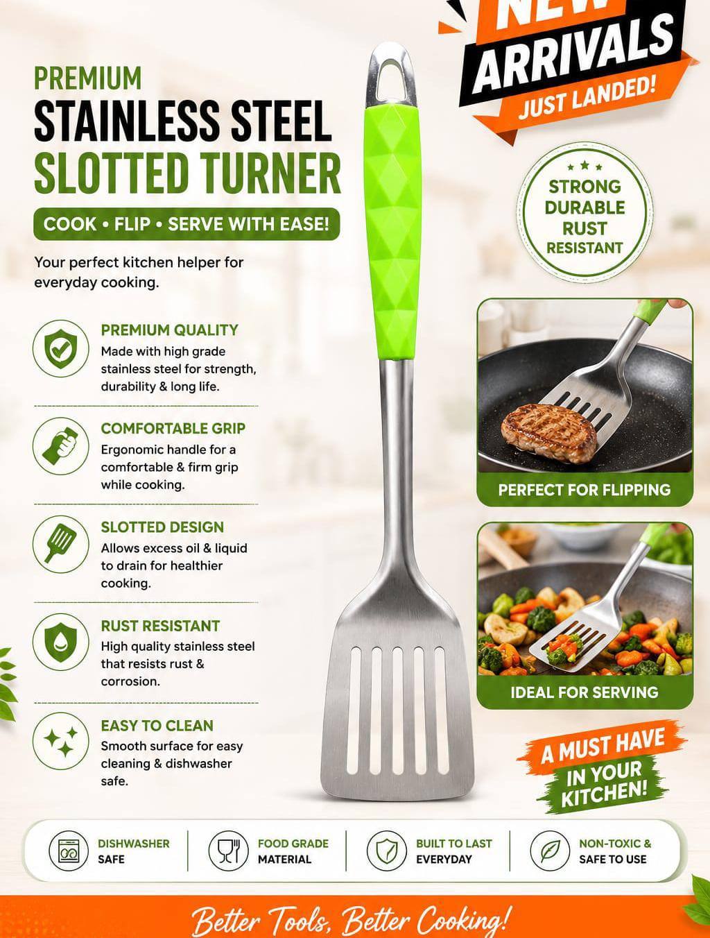 Stainless Steel Serving Spoon