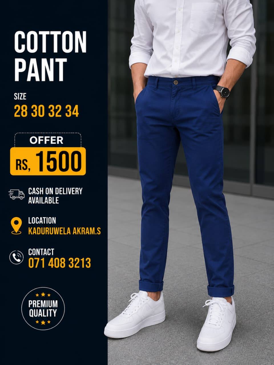 Comfortable Cotton Pant