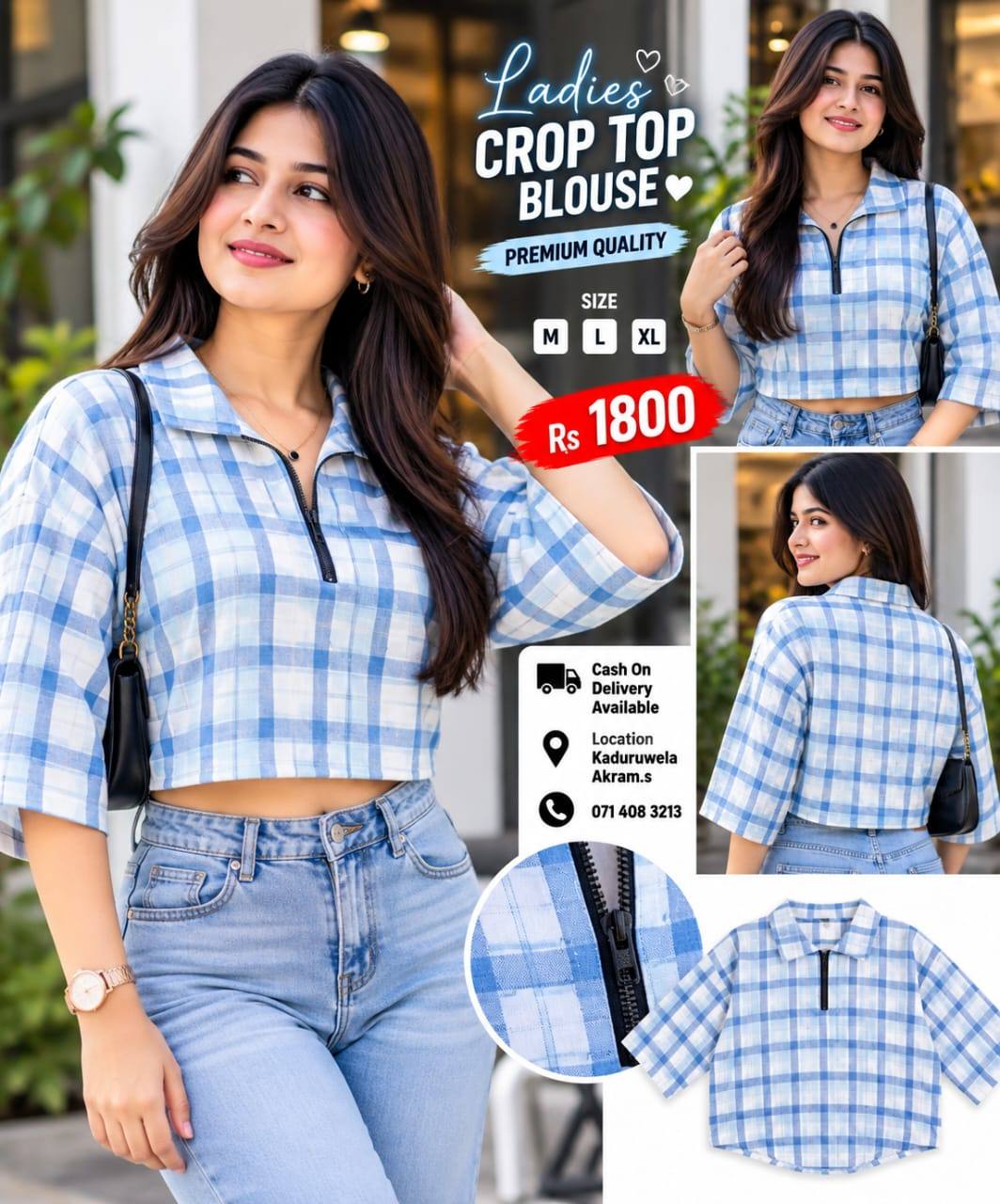 LADIES CROP TOP BLOUSE