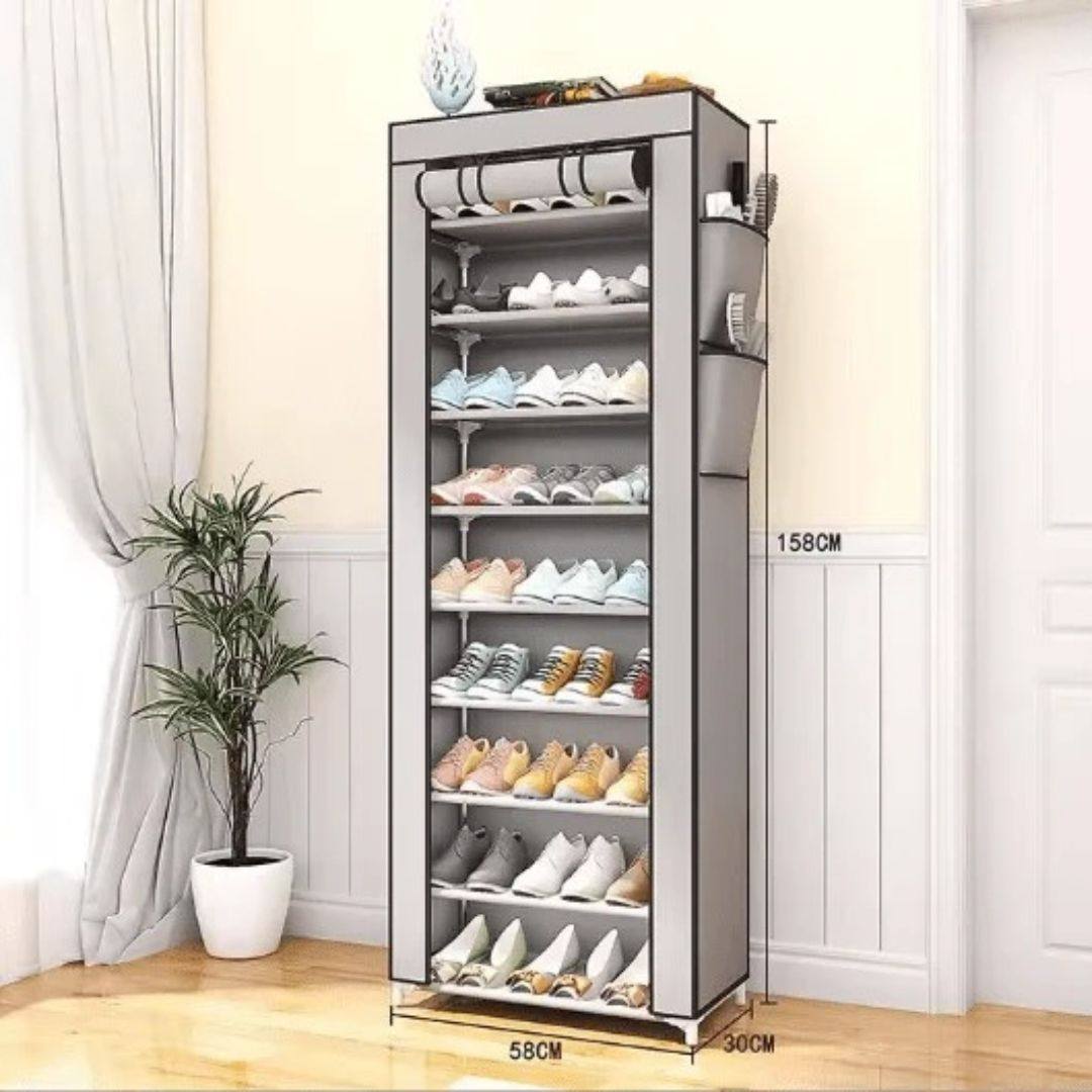 9-LAYER SHOE CABINET – SPACE-SAVING DUSTPROOF SHOE RACK