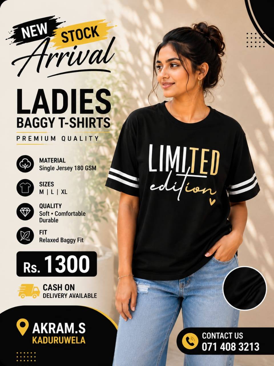 Ladies Baggy T- Shirt