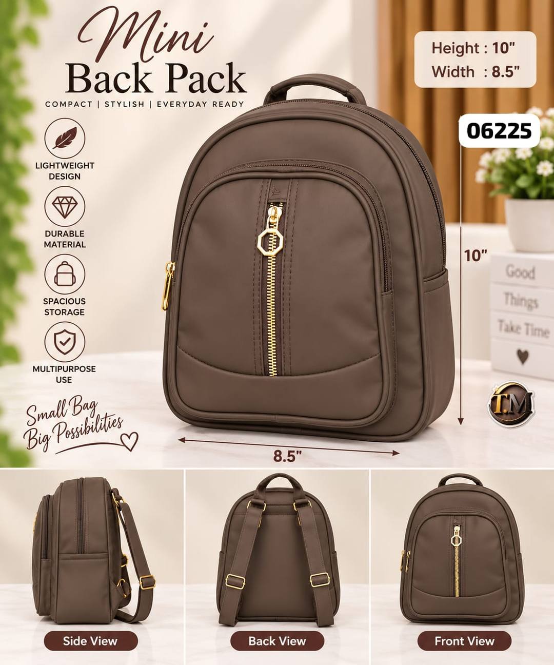 COMPACT DESIGN MINI BACKPACK
