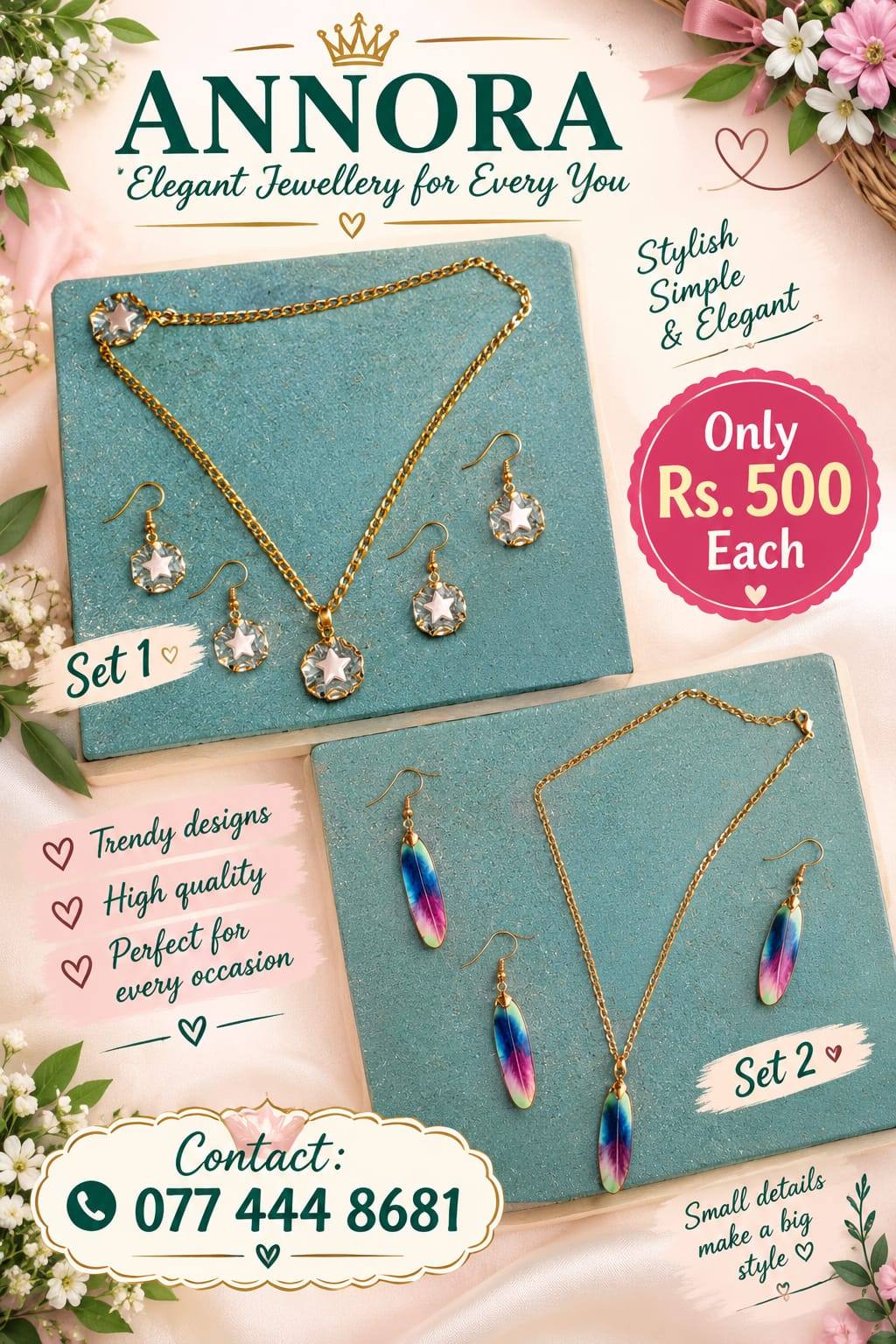ANNORA – ELEGANT JEWELLERY FOR SALE