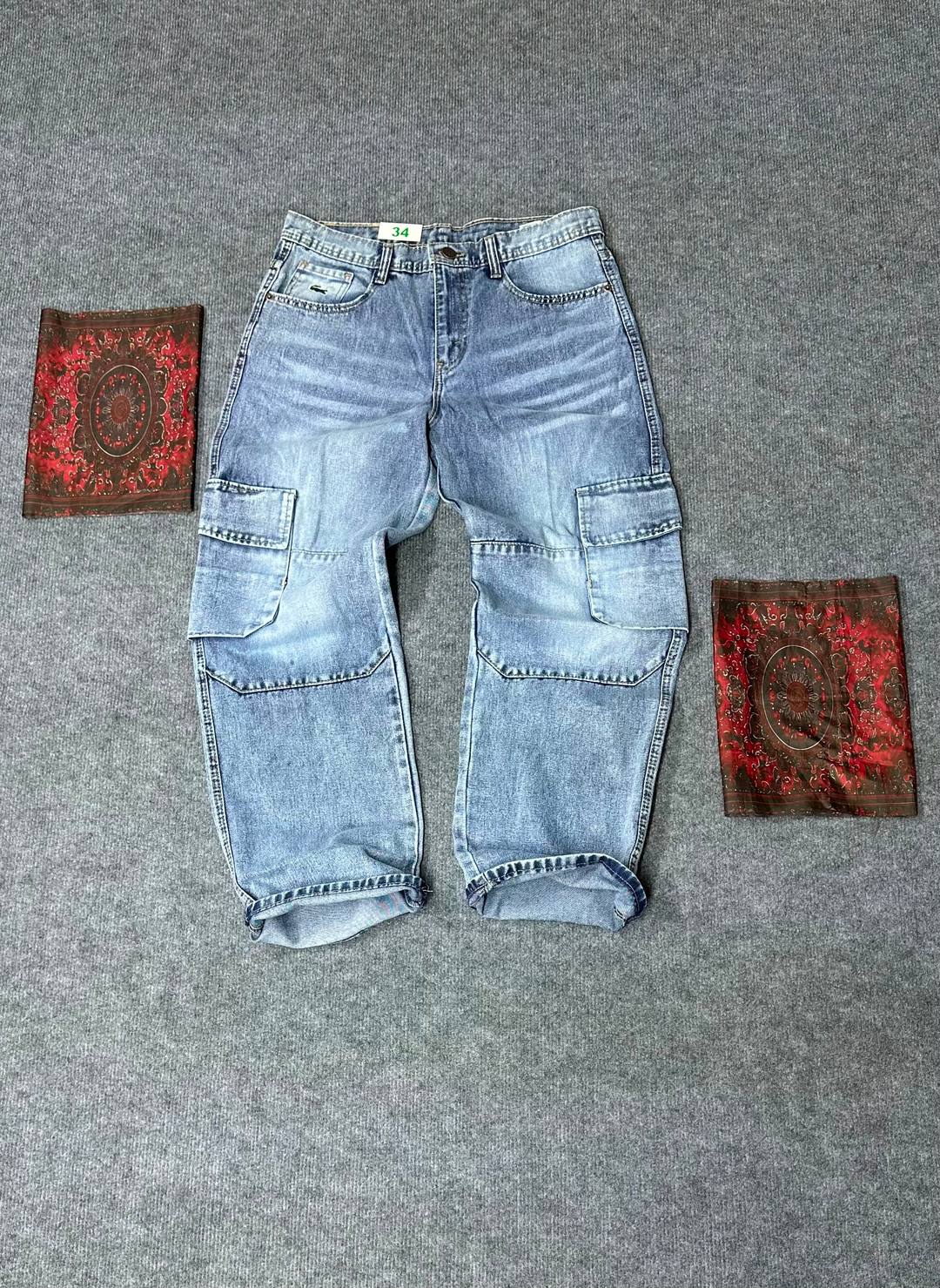 NEW ARRIVAL ACID WASH BIG FOLD DENIM