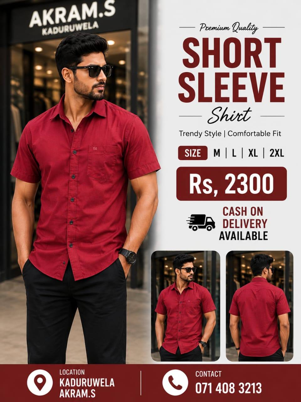 Premium Quality Short Sleeve Shirt – Stylish Look!