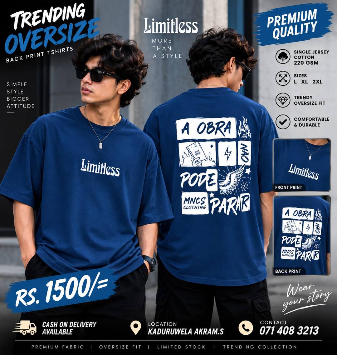 TRENDY TRENDING OVERSIZE BACK PRINT T-SHIRT