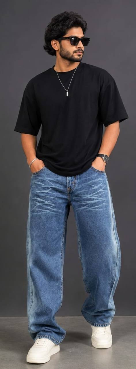 Big Fold Baggy Denim Available