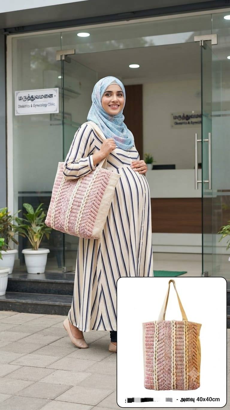 Imported Printed Macron Side Fashion Bag
