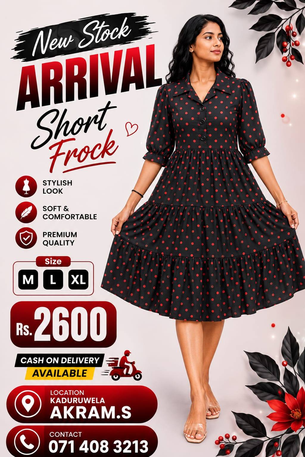Georgette Material Short Frock Available