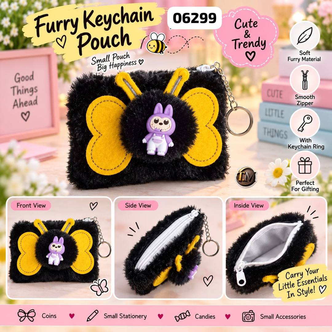 CUTE FURRY POUCH – FOR SALE