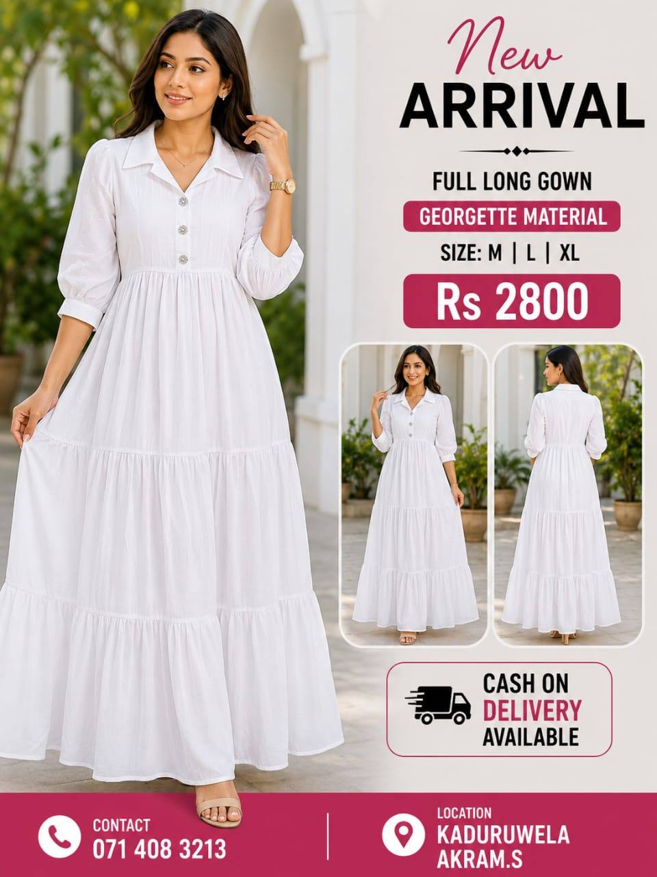 NEW ARRIVAL – FULL LONG GOWN