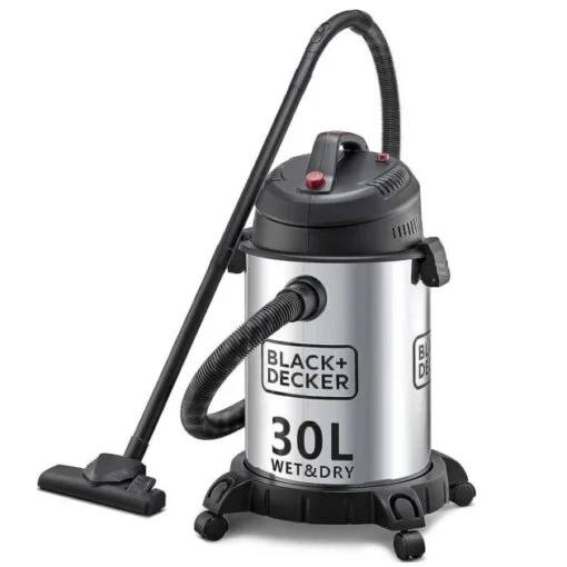 BLACK+DECKER 30L Wet & Dry Vacuum Cleaner Stainless Steel Tank WV1610-B5