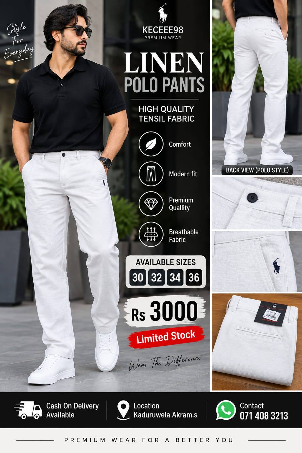 POLO PANTS AVAILABLE