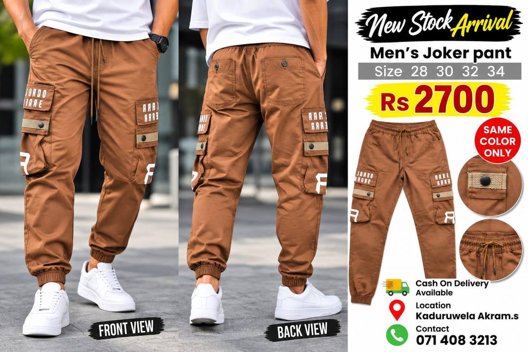 MEN’S CARGO JOGGER FOR SALE