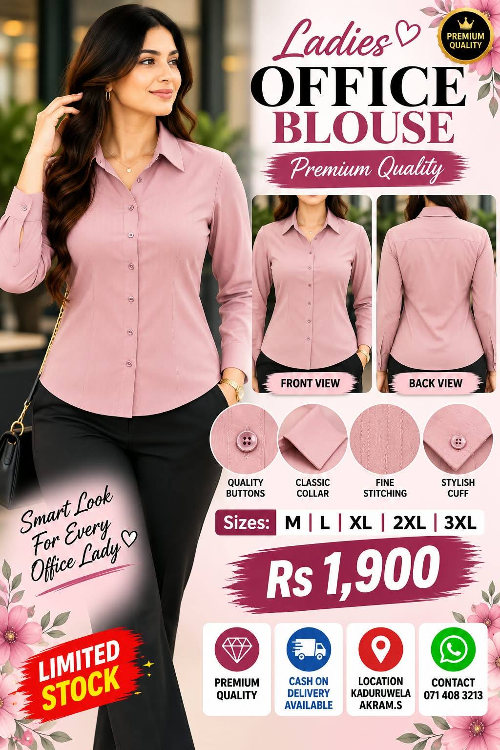 LADIES OFFICE SHIRT
