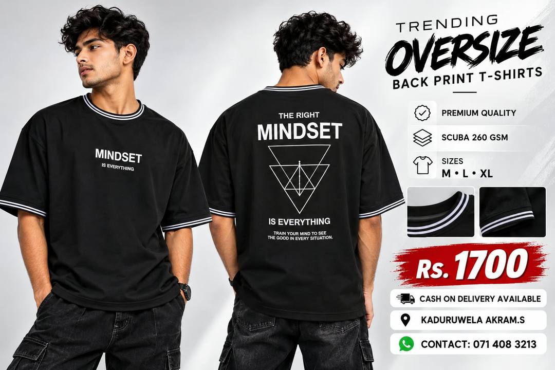 TRENDING OVERSIZE BACK PRINT T-SHIRTS FOR SALE
