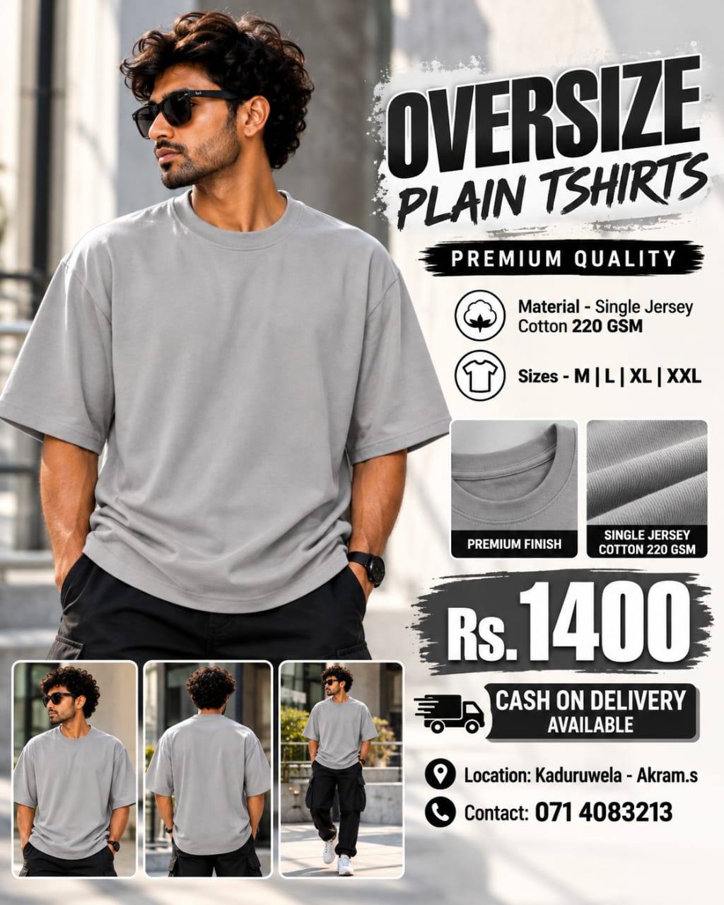 OVERSIZE PLAIN T-SHIRTS
