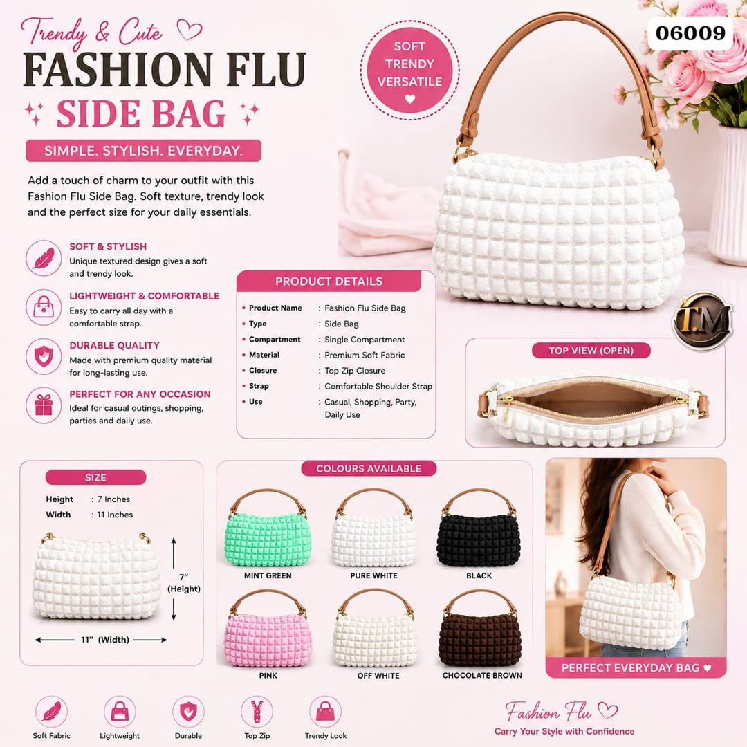 Fashion Flu Shoulder Bag Available