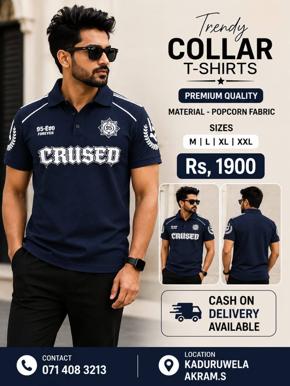 TRENDY COLLAR T-SHIRTS