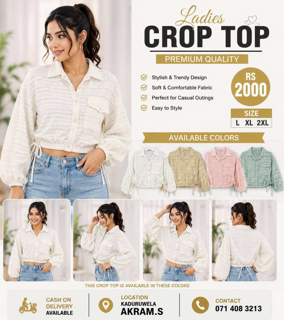 LADIES CROP TOP COLLECTION NEW ARRIVAL
