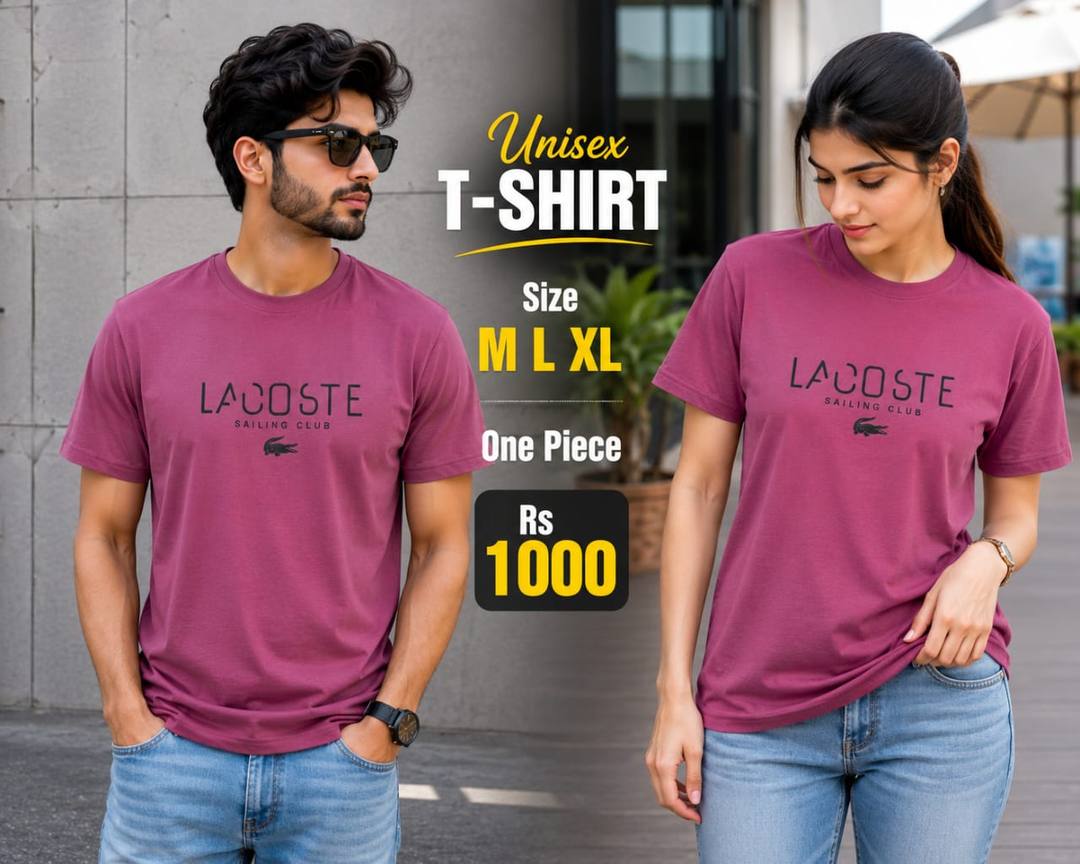 Unisex Cotton T-Shirt Available