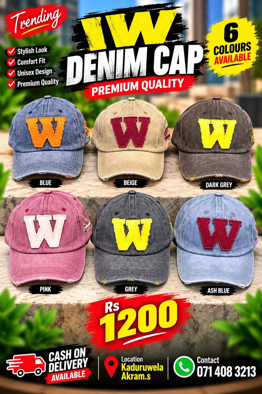 STYLISH DENIM CAPS