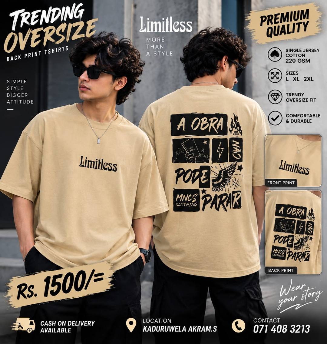 TRENDING OVERSIZE BACK PRINT T-SHIRT