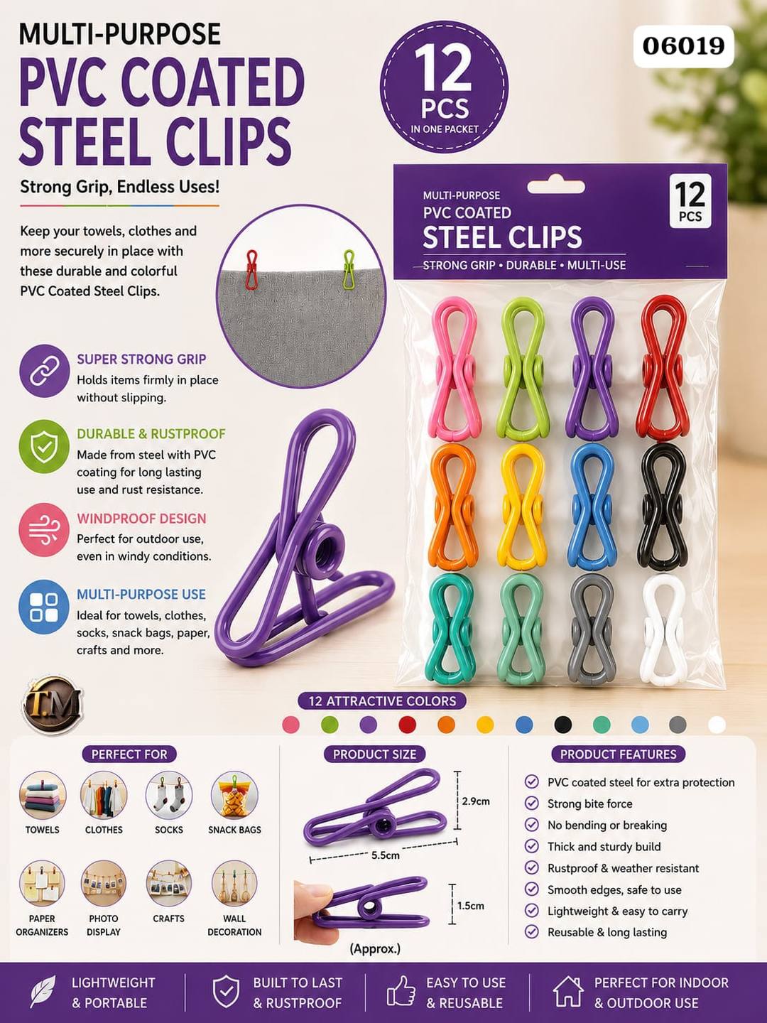 PVC Coated Steel Clip